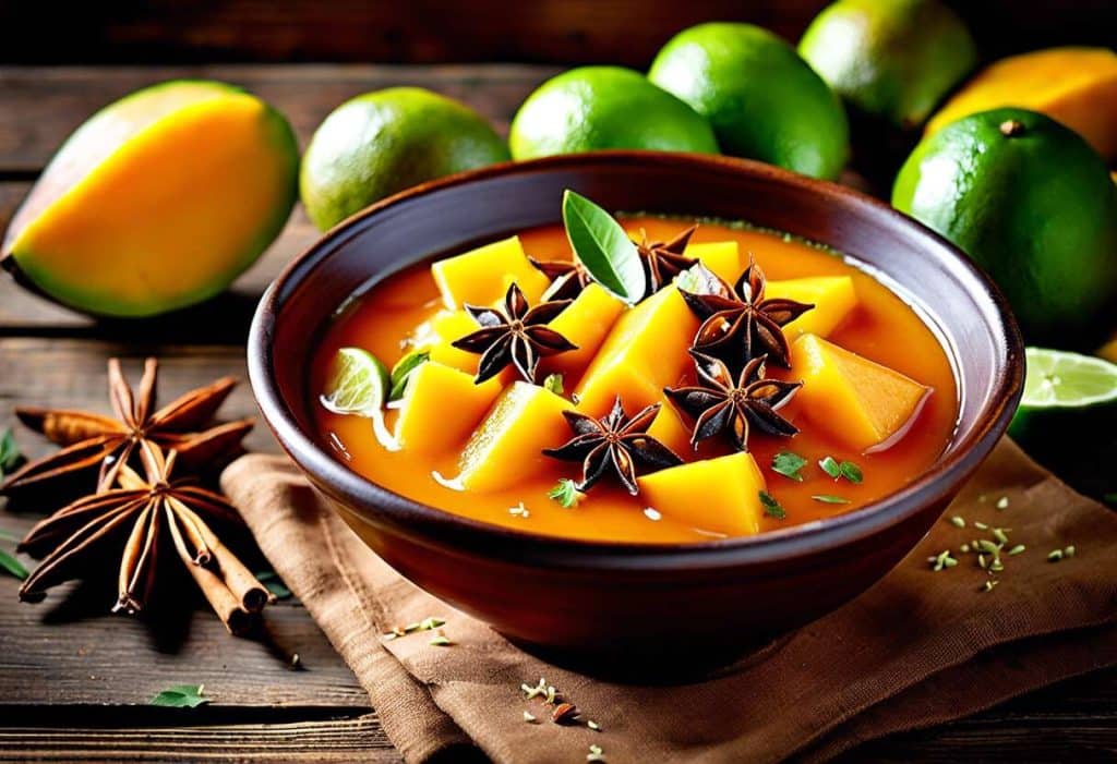 Comment préparer une compote de mangue aux épices exotique et savoureuse ?