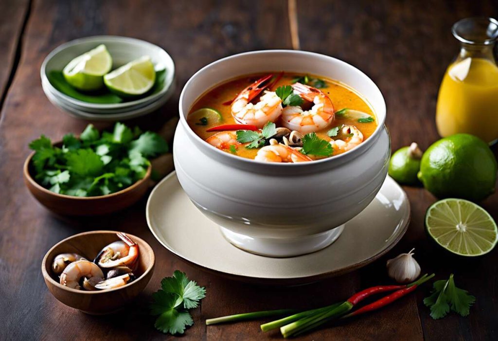 Soupe thaï aux crevettes : le bon mélange d'épices pour une touche exotique
