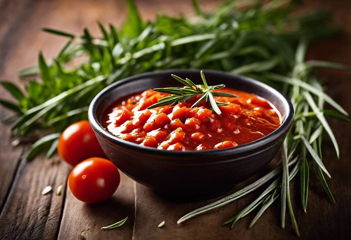 Créer une sauce tomate concassée relevée à l'estragon