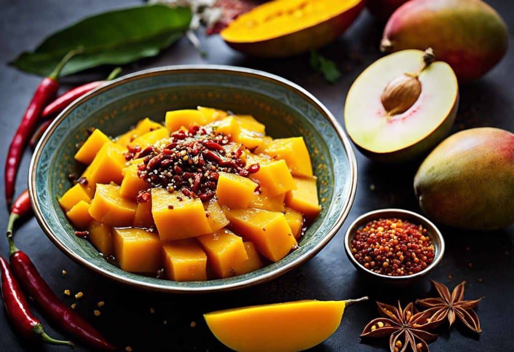 Chutney de mangue épicé : voyage gustatif en Inde