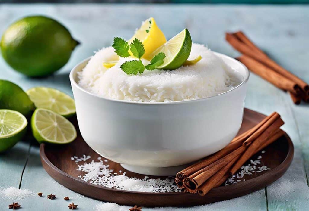 Riz au lait de coco, citron vert et cannelle : voyage des sens garanti