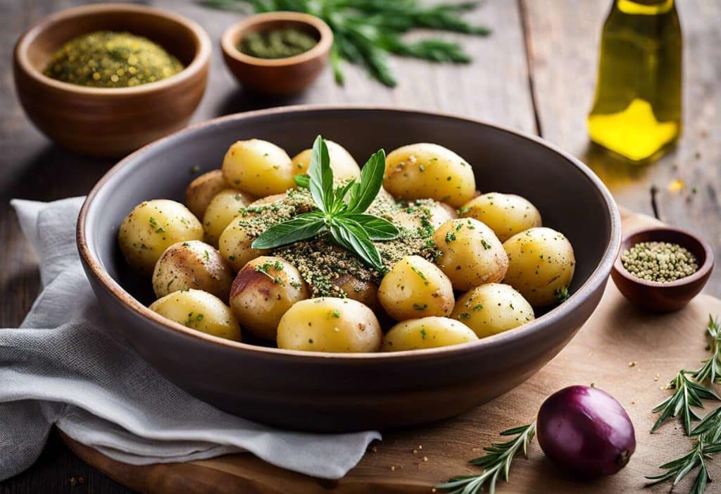 Pommes de terre nouvelles au zaatar et CBD : une recette originale et tendance