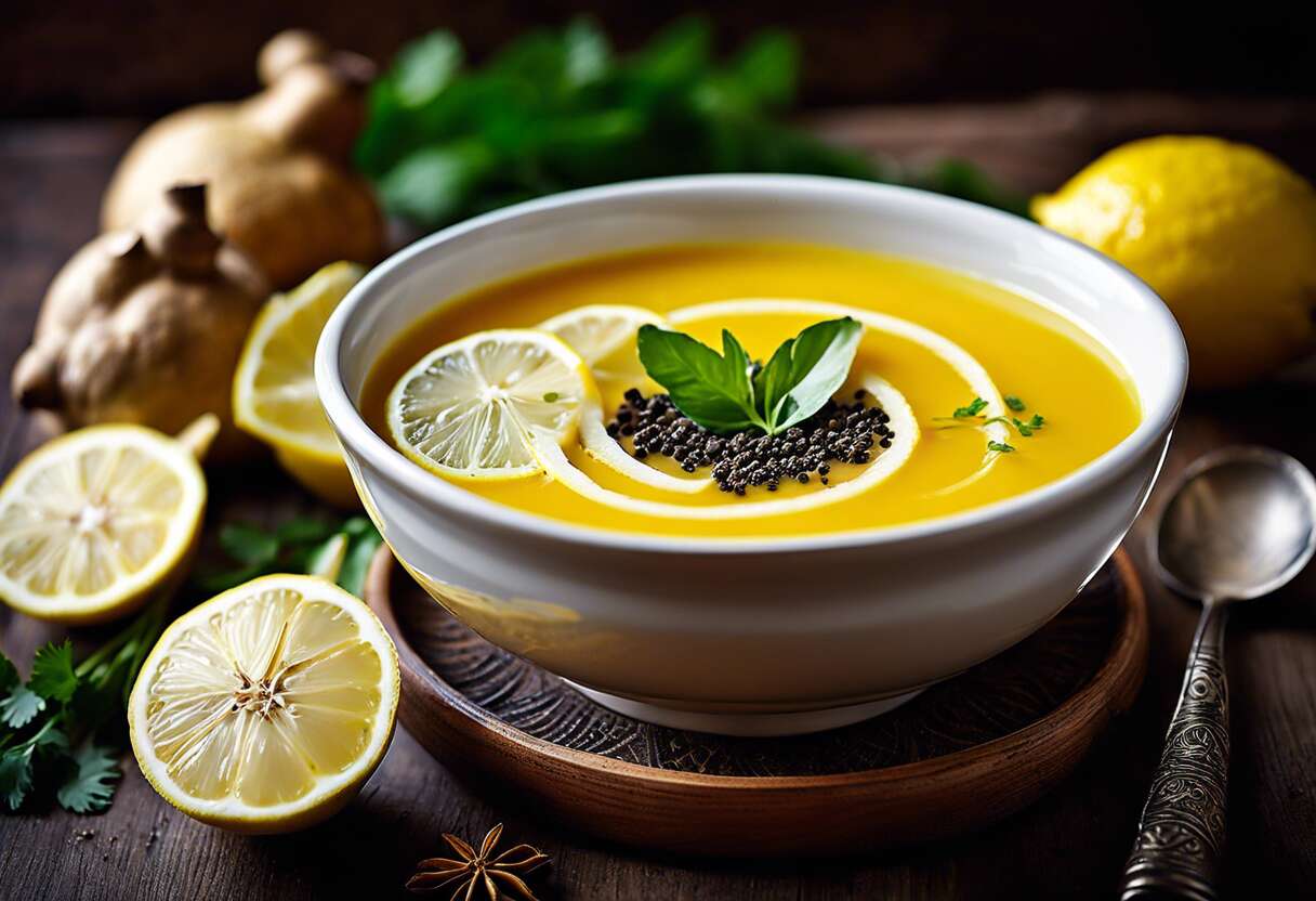 Soupe ayurvédique au citron et gingembre : bienfaits et recette