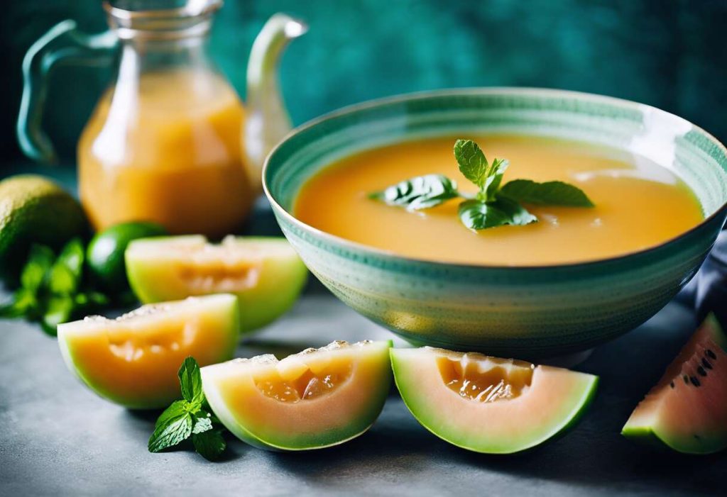 Recette de soupe froide de melon au gingembre : fraîcheur et saveurs exotiques